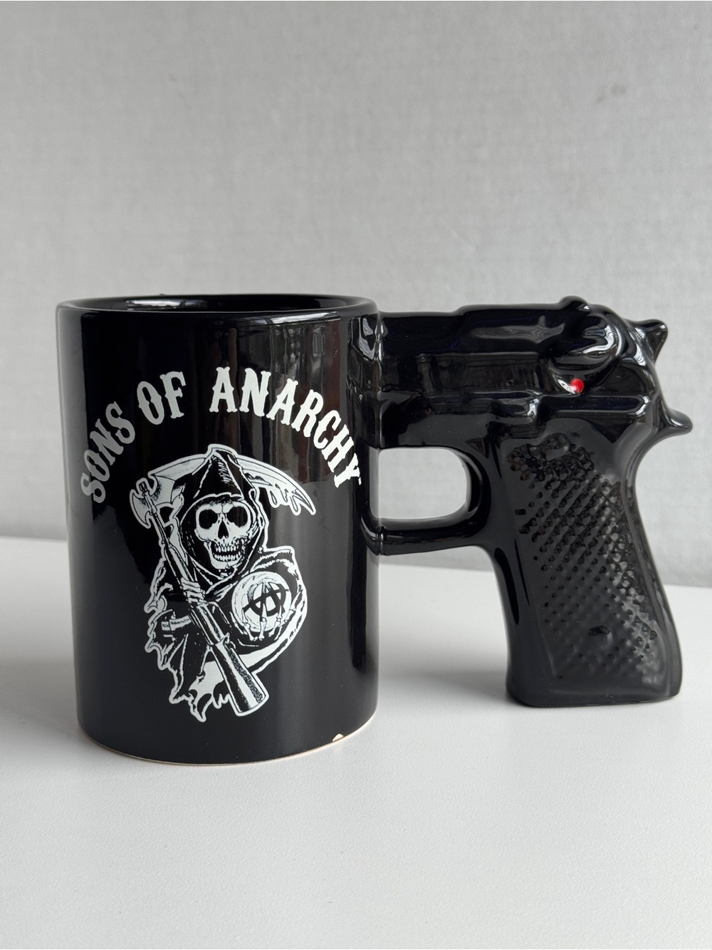 Sons of Anarchy Reaper Mug Pistol Grip Handle Black